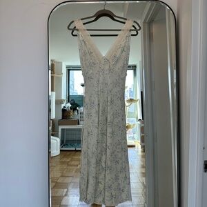 Aritzia - Le Fou collaboration silk garden wrap dress